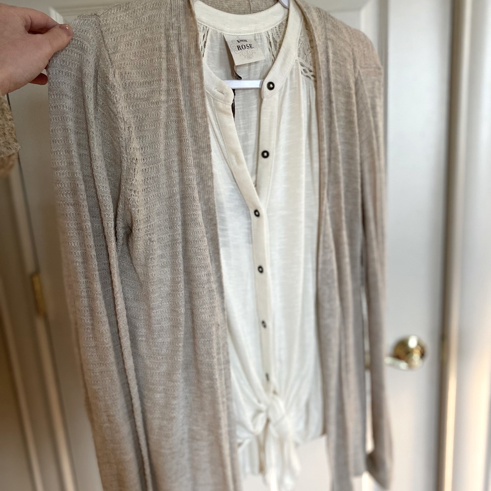 Light old navy cardigan